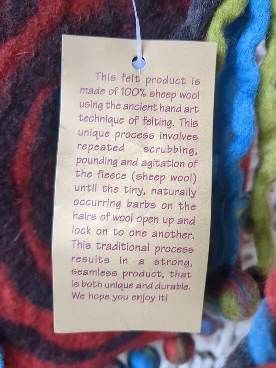 Rising Tide Handmade Felted Purse - Picture 11 of 16